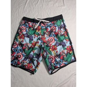 Marvel Avengers Comic Print Board Shorts Mens XL swimsuit 663